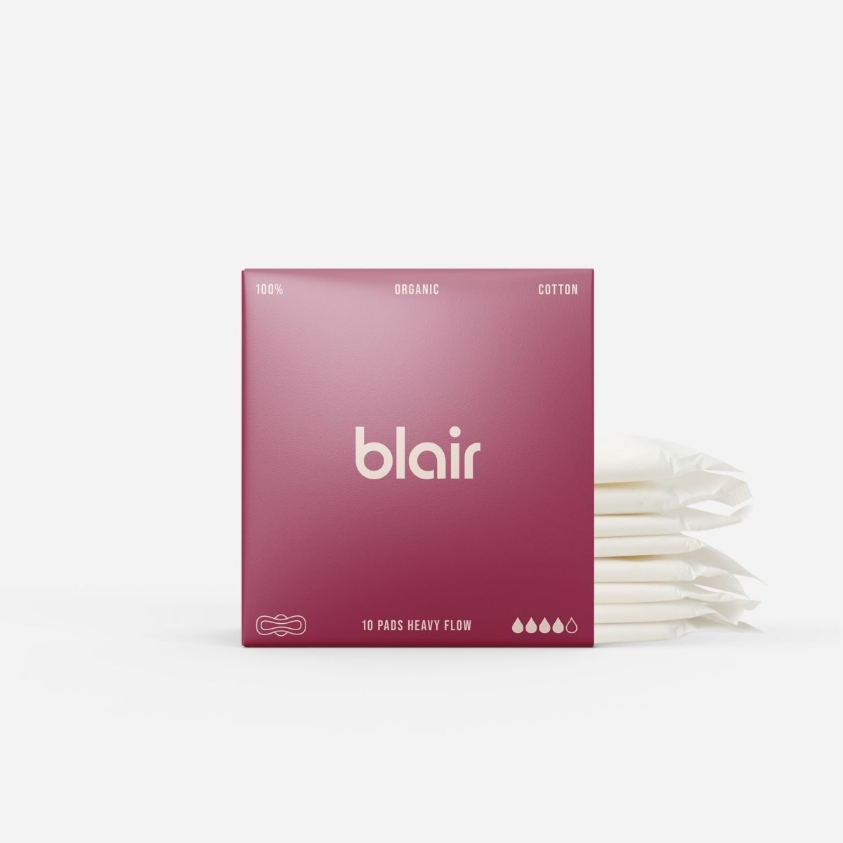 En Blair-förpackning med trosskydd på en grå bakgrund